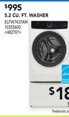 RONA ELECTROLUX 5.2 CU.FT. WASHER offer