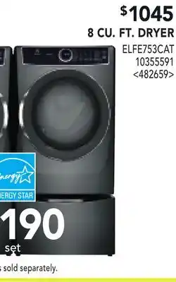 RONA 8 CU. FT. DRYER offer