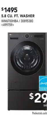 RONA LG 5.8 CU. FT. WASHER offer