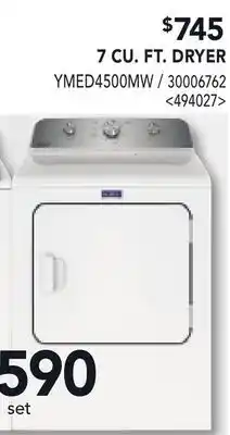 RONA 7 CU. FT. DRYER offer