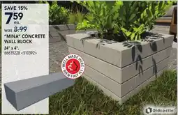 RONA MINA CONCRETE WALL BLOCK offer