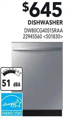 RONA SAMSUNG DISHWASHER offer