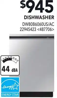 RONA SAMSUNG DISHWASHER offer