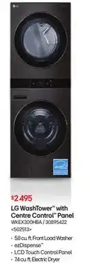 RONA LG WashTower with Centre Control Panel offer