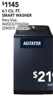 RONA SAMSUNG 6.1 CU. FT. SMART WASHER offer