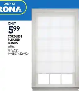RONA CORDLESS PLEATED BLINDS offer
