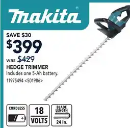 RONA MAKITA HEDGE TRIMMER offer