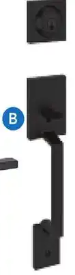 RONA Amador Entrance handleset Matte black finish offer
