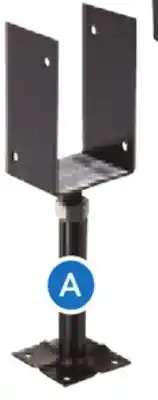 RONA Pylex Adjustable Deck Support, 10 x 3.5 x 4 offer