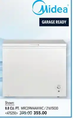 RONA MIDEA 8.8 CU. FT. freezers offer