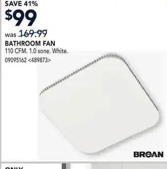 RONA BROAN BATHROOM FAN offer