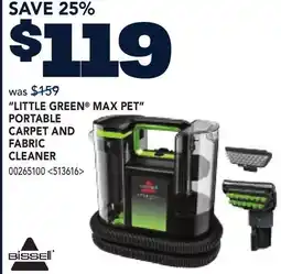 RONA BISSELL LITTLE GREEN MAX PET PORTABLE CARPET AND FABRIC CLEANER offer