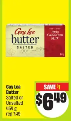 FreshCo Gay Lea Butter Salted or Unsalted 454 g offer
