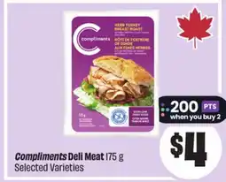 FreshCo Compliments Deli Meat 175 g Selected Varieties offer