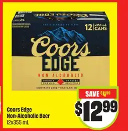 FreshCo Coors Edge Non-Alcoholic Beer 12x355 mL offer