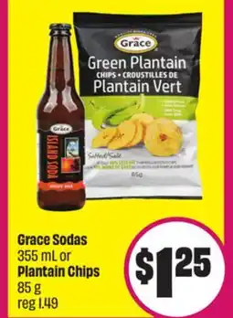 FreshCo Grace Sodas 355 mL or Plantain Chips 85 g offer
