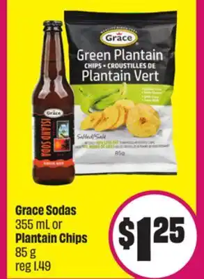 FreshCo Grace Sodas 355 mL or Plantain Chips 85 g offer