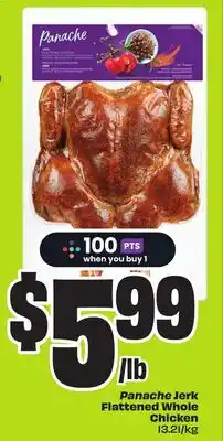 FreshCo Panache Jerk Flattened Whole Chicken 13.21/kg offer