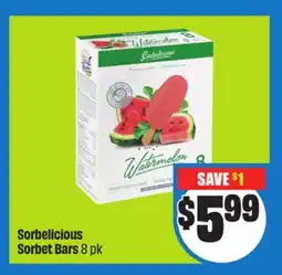 FreshCo Sorbelicious Sorbet Bars 8 pk offer