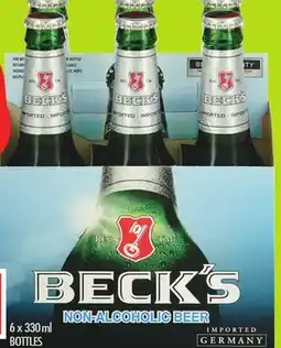 FreshCo Beck's Non-Alcoholic Beer 6x330 mL offer