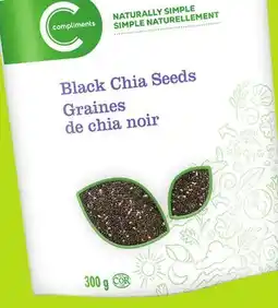 FreshCo Compliments Naturally Simple Black Chia Seeds 300 g offer