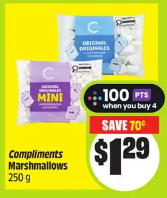 FreshCo Compliments Marshmallows 250 g offer