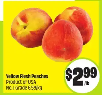 FreshCo Yellow Flesh Peaches Product of USA No. 1 Grade 6.59/kg offer