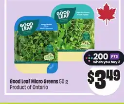 FreshCo Good Leaf Micro Greens 50 g Product of Ontario offer