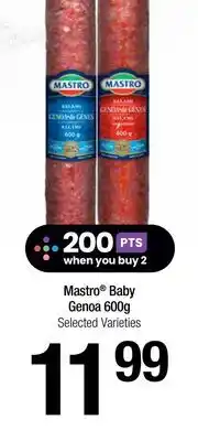 FreshCo Mastro Baby Genoa 600g Selected Varieties offer