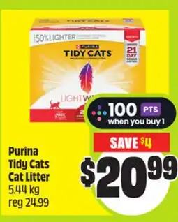 FreshCo Purina Tidy Cats Cat Litter 5.44 kg offer