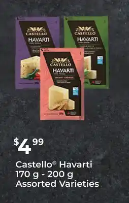 FreshCo Castello Havarti 170 g - 200 g Assorted Varieties offer