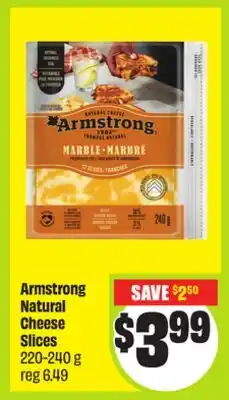 FreshCo Armstrong Natural Cheese Slices 220-240 g offer