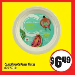 FreshCo Compliments Paper Plates 8.75 50 pk offer