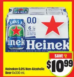 FreshCo Heineken 0.0% Non-Alcoholic Beer 6x330 mL offer
