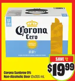 FreshCo Corona Sunbrew 0% Non-Alcoholic Beer 12x355 mL offer