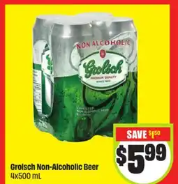 FreshCo Grolsch Non-Alcoholic Beer 4x500 mL offer