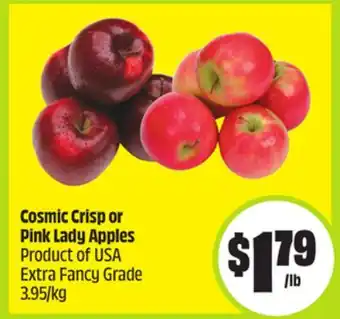 FreshCo Cosmic Crisp or Pink Lady Apples Product of USA Extra Fancy Grade 3.95/kg offer
