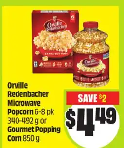 FreshCo Orville Redenbacher Microwave Popcorn 6-8 pk 340-492 g or Gourmet Popping Corn 850 g offer