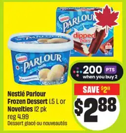 FreshCo Nestlé Parlour Frozen Dessert 1.5 L or Novelties 12 pk offer