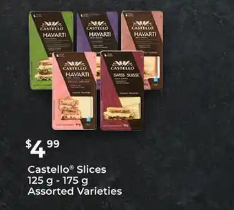 FreshCo Castello Slices 125 g - 175 g Assorted Varieties offer