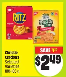 FreshCo Christie Crackers Selected Varieties 180-185 g offer