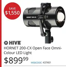 Vistek HORNET 200-CX Open Face Omni-Colour LED Light offer