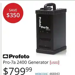 Vistek Profoto Pro-7a 2400 Generator offer