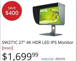 Vistek SW271C 27 4K HDR LED IPS Monitor offer