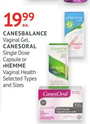 IDA Pharmacy CANESBALANCE, CANESORAL or pHEMME offer