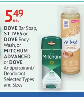 IDA Pharmacy DOVE, ST IVES or MITCHUM offer