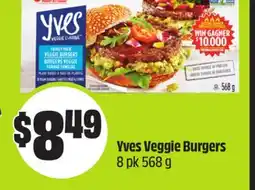 Chalo FreshCo Yves Veggie Burgers 8 pk 568 g offer