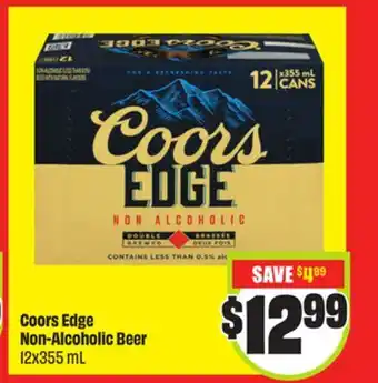 Chalo FreshCo Coors Edge Non-Alcoholic Beer 12x355 mL offer