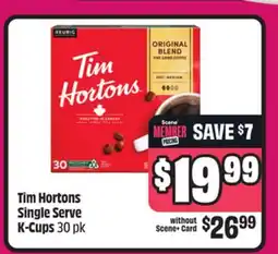 Chalo FreshCo Tim Hortons Single Serve K-Cups 30 pk offer
