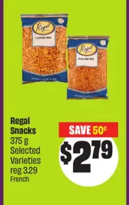 Chalo FreshCo Regal Snacks 375 g Selected Varieties offer